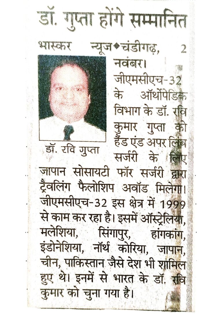 Dr. Ravi Gupta Awards