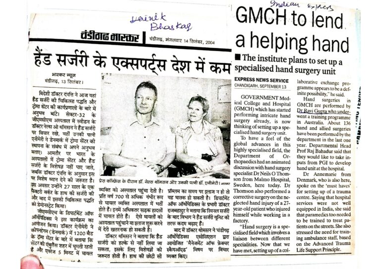 Dr ravi gupta best orthopaedic surgeon news article